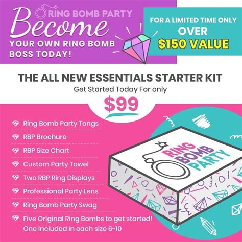 ring bomb party starter kit|ring bomb party original rings.